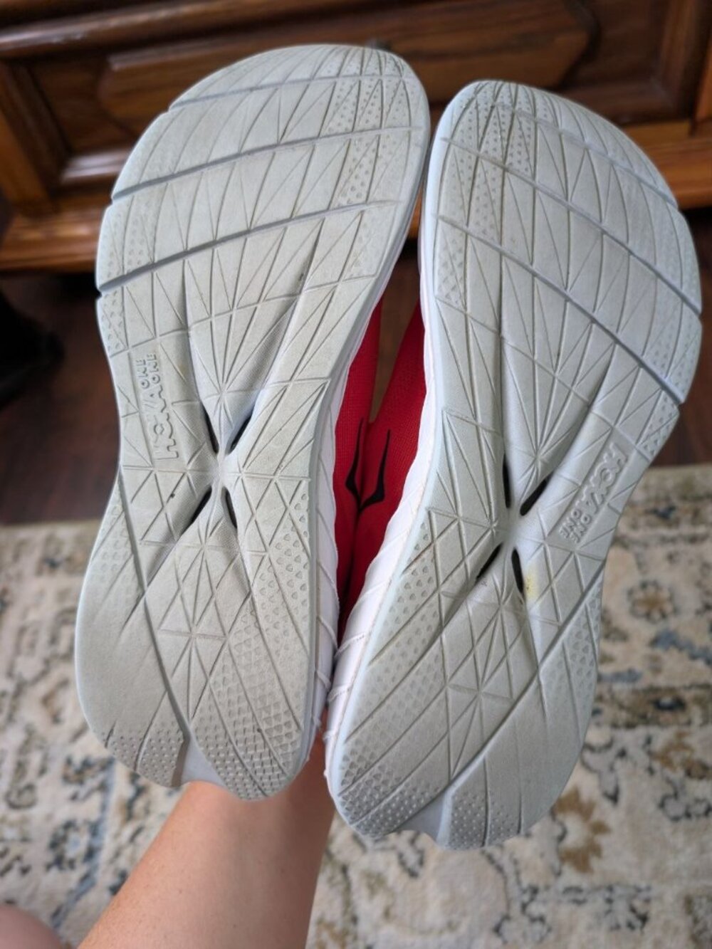 Hoka One One Carbon X 2 Women`s Size 8.5B (Regular) Running Shoes Hot Coral - Picture 14 of 14